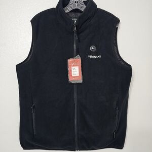 Venustas Heated Fleece Vest Men’s Large Black Model M2117 7.4V